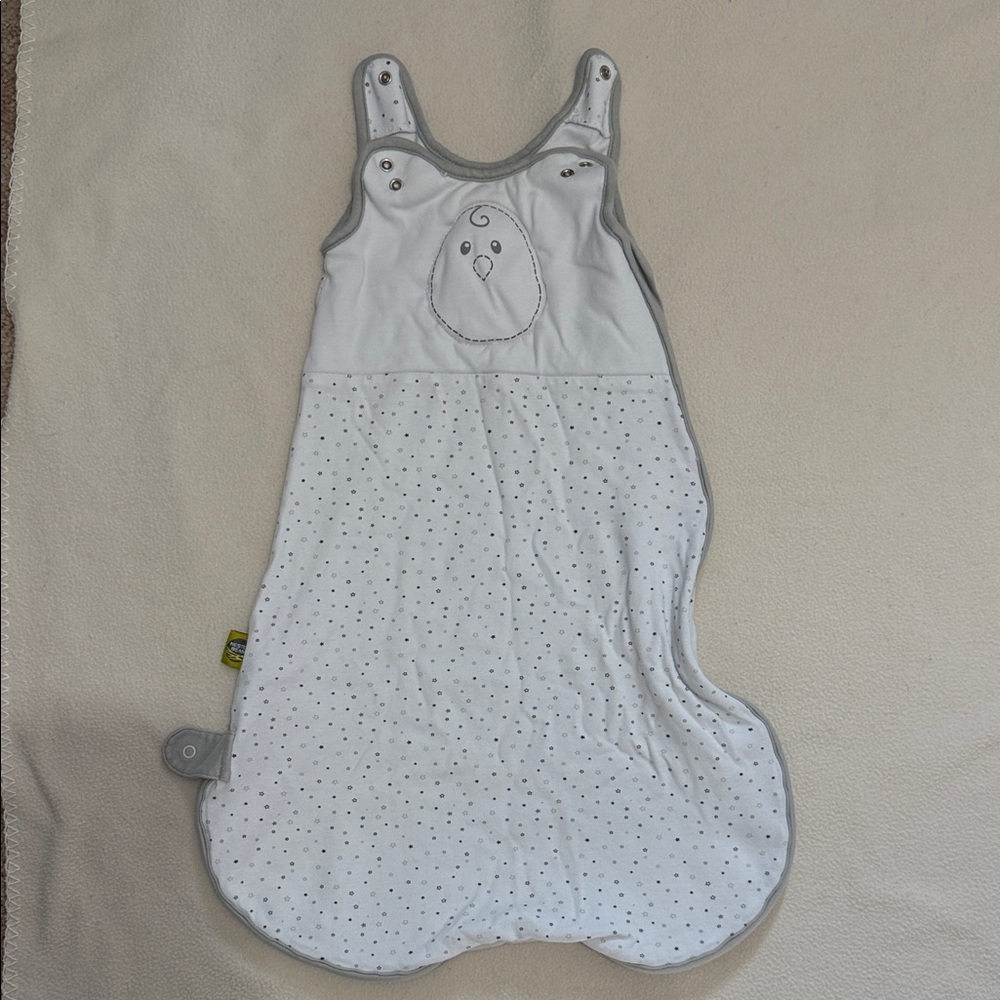 Nested Bean White and Gray Sleep Sack
